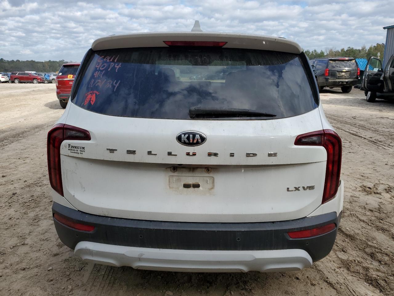 2020 KIA Telluride VIN 5XYP24HC6LG009654 Copart auction photo, side / rear end damage thumbnail 6
