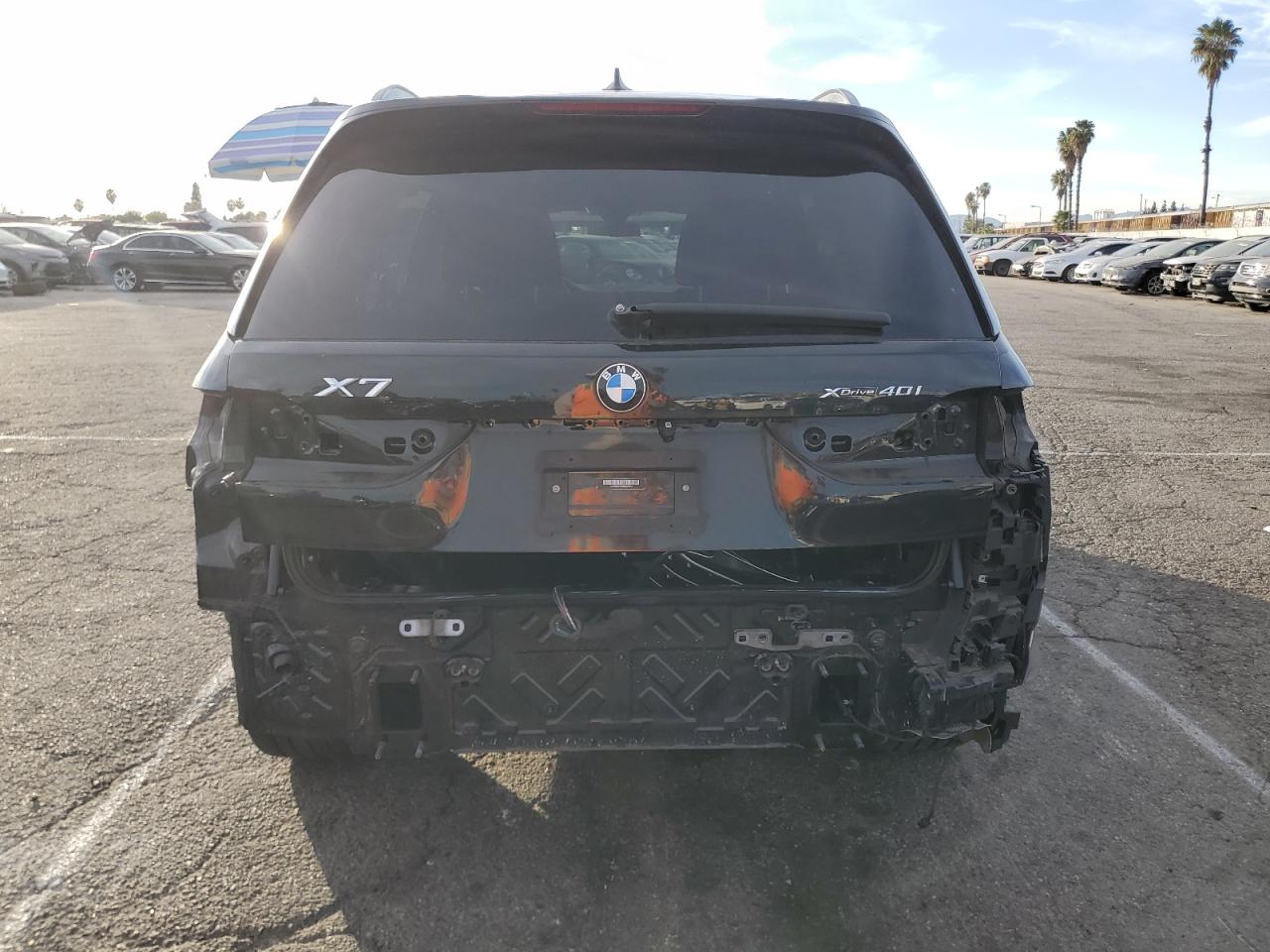 2022 BMW X7 VIN 5UXCW2C00N9M57315 Copart auction photo, all over damage thumbnail 6