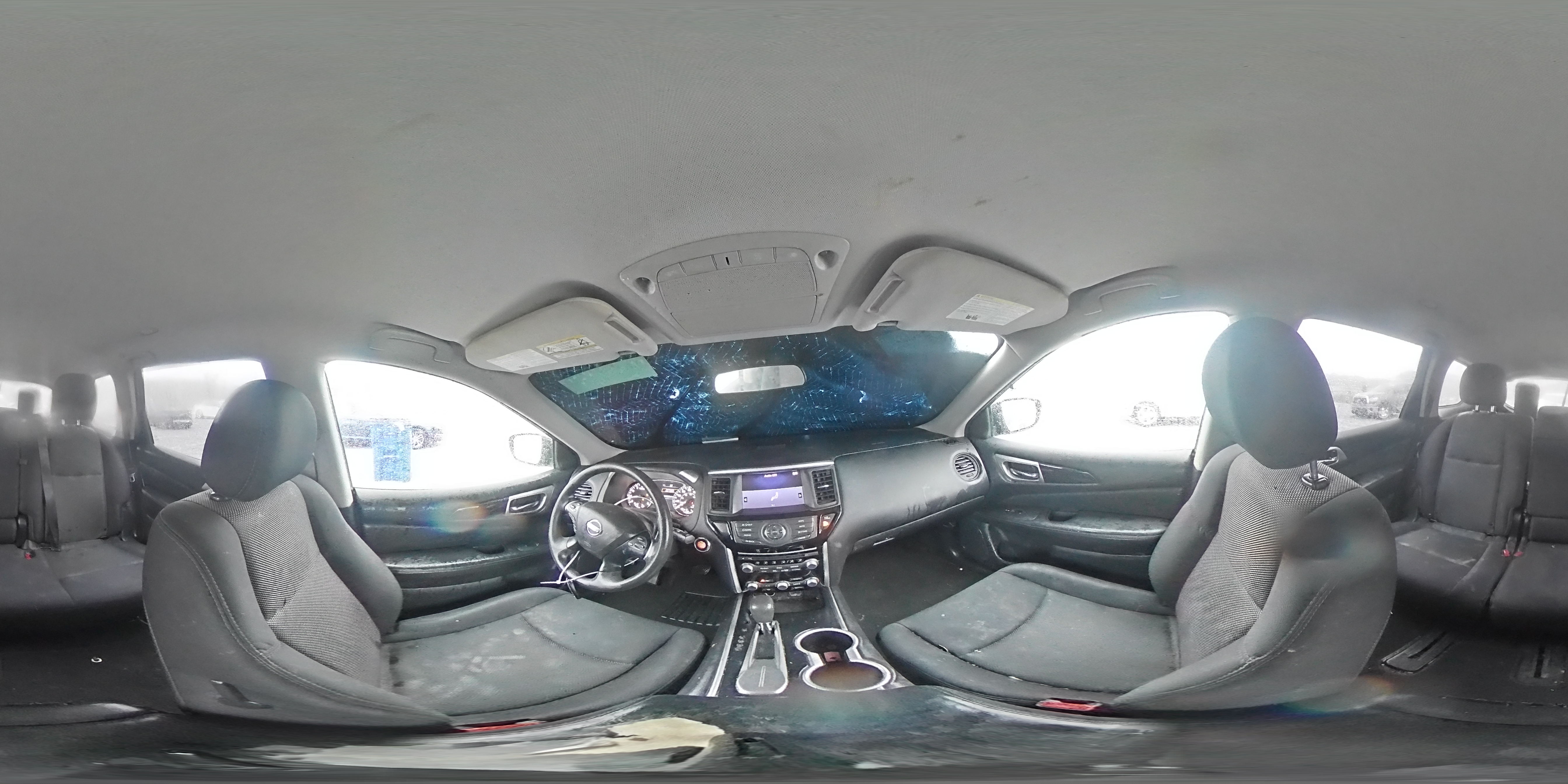 2018 Nissan Pathfinder VIN 5N1DR2MN7JC671332 Copart auction photo, front end / water/flood damage thumbnail 14