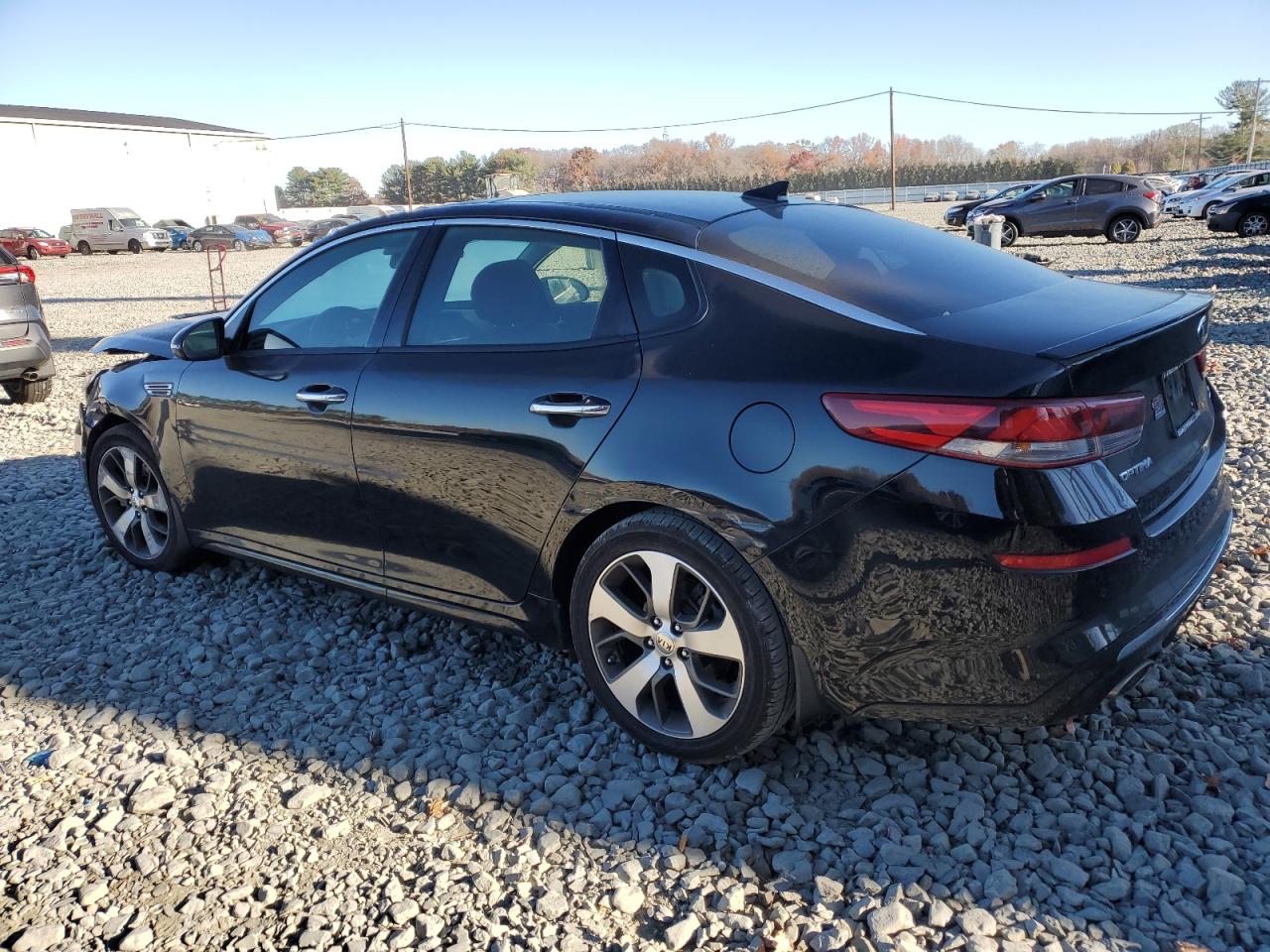 2019 KIA Optima VIN 5XXGT4L34KG279716 Copart auction photo, front end / side damage thumbnail 2