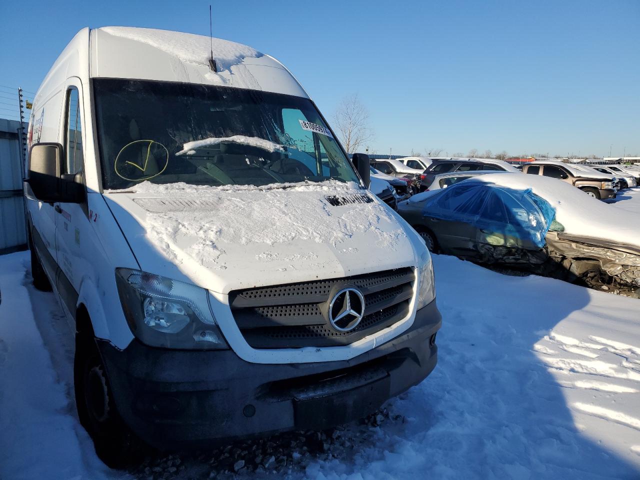 2017 Mercedes-Benz Sprinter VIN WD3PE8CD5HP521290 Copart auction photo, mechanical damage thumbnail 4