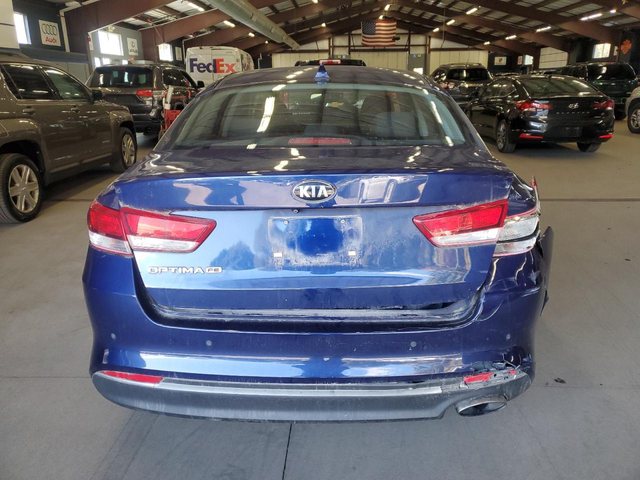 2018 KIA Optima VIN 5XXGT4L33JG234796 Copart auction photo, rear end / minor dent/scratches damage thumbnail 6