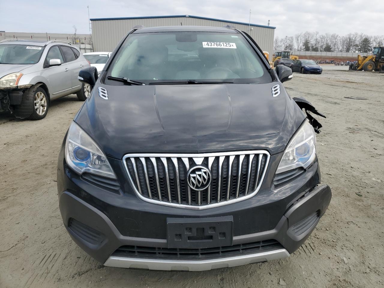 2015 Buick Encore VIN KL4CJESB2FB181700 Copart auction photo, front end / side damage thumbnail 5