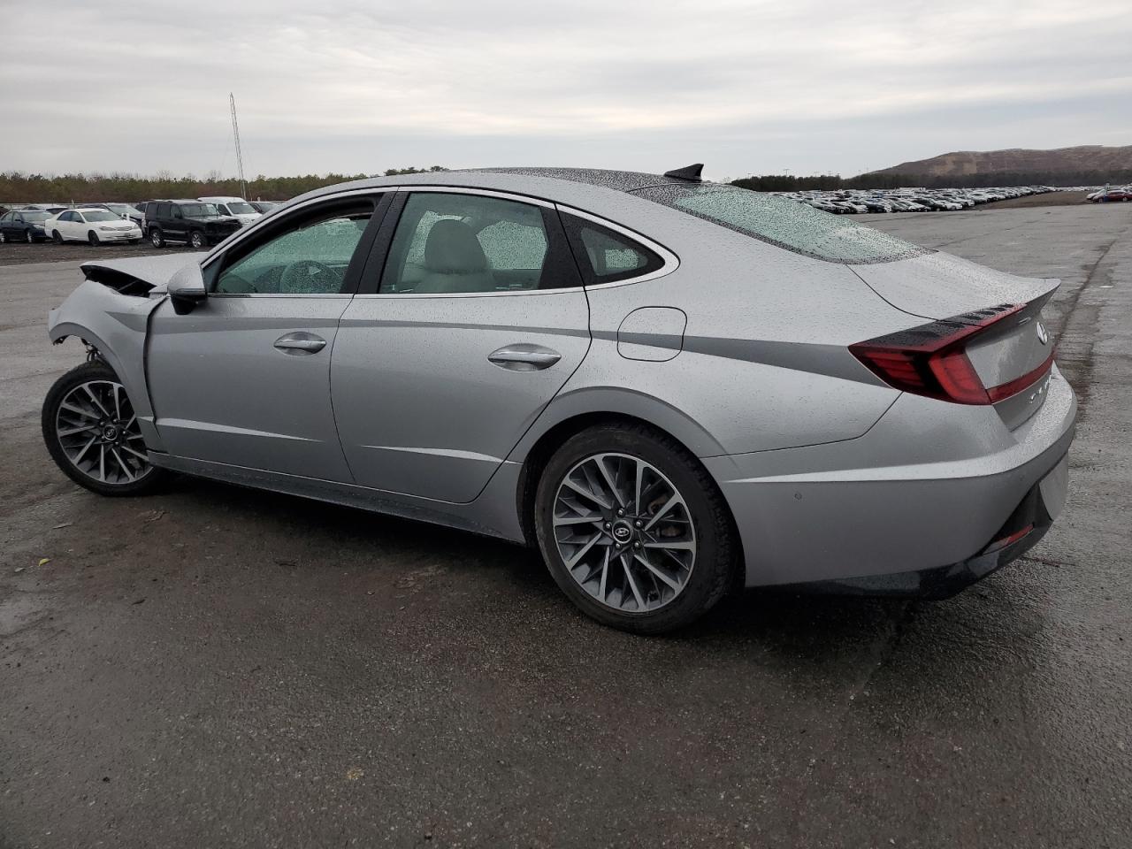 2020 Hyundai Sonata VIN 5NPEH4J25LH018037 Copart auction photo, front end / side damage thumbnail 2
