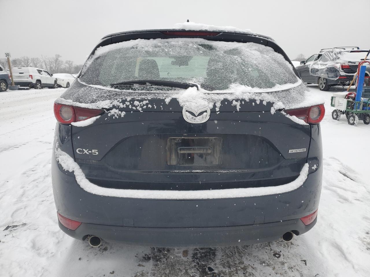 2020 Mazda CX-5 VIN JM3KFABM9L0722656 Copart auction photo, front end / side damage thumbnail 6