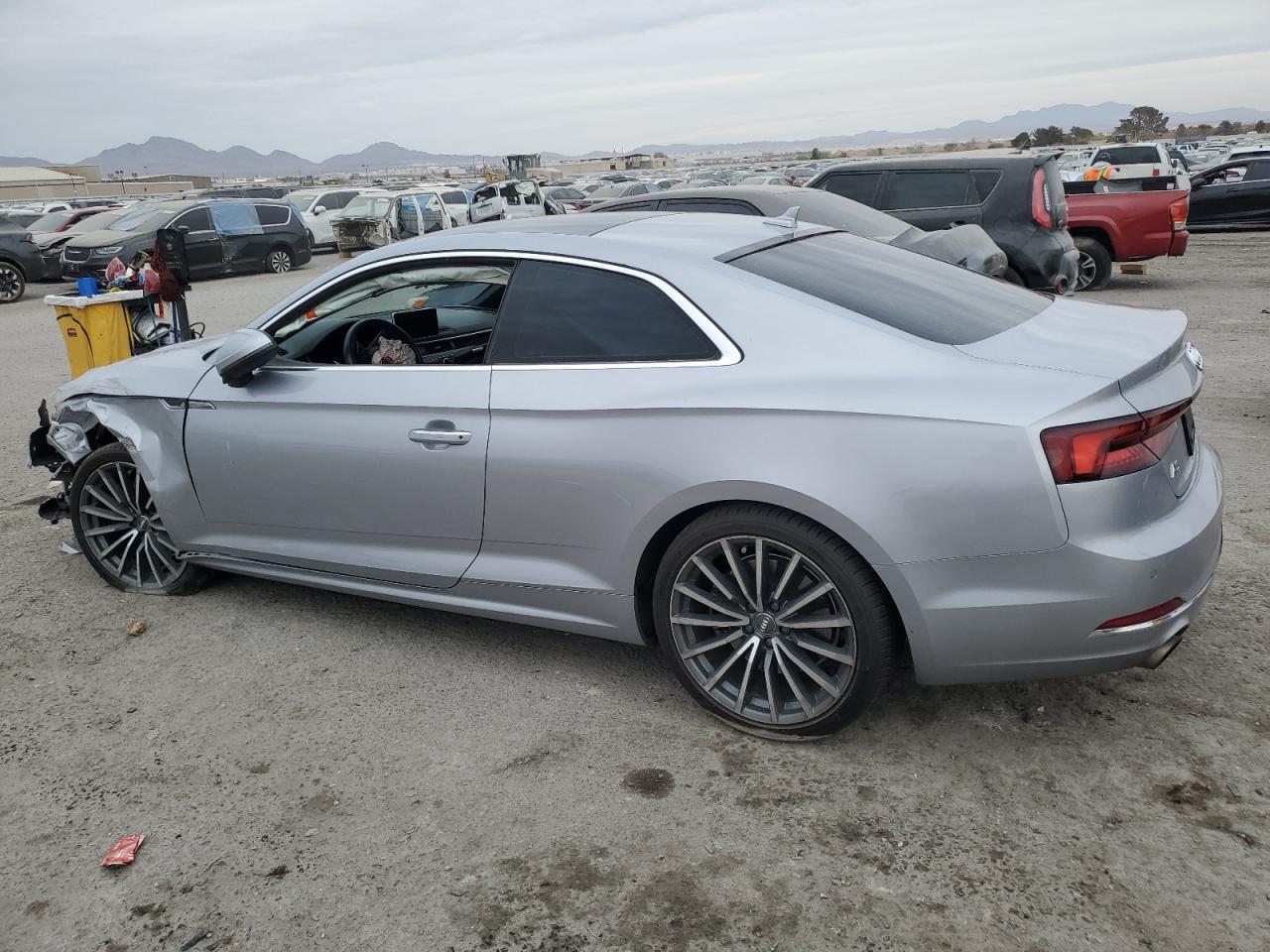 2018 Audi A5 VIN WAUPNAF56JA015149 Copart auction photo, front end damage thumbnail 2