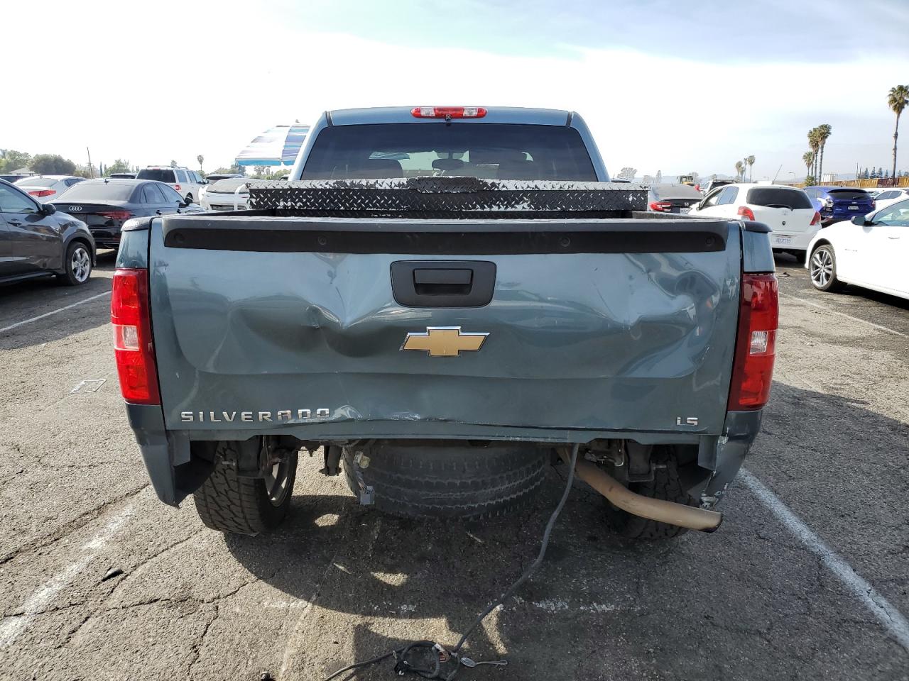 2009 Chevrolet Silverado VIN 3GCEC13C89G125989 Copart auction photo, front end / rear end damage thumbnail 6