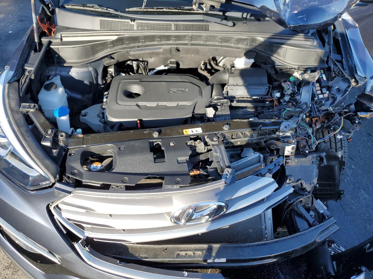 2018 Hyundai Santa Fe VIN 5NMZU3LB7JH062071 Copart auction photo, all over damage thumbnail 12