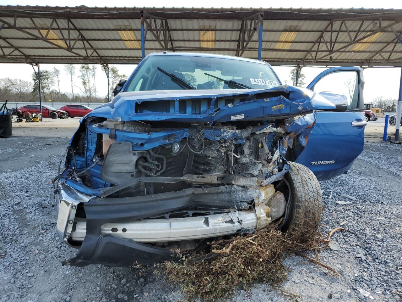 2018 Toyota Tundra VIN 5TFHW5F14JX744417 Copart auction photo, all over damage thumbnail 5