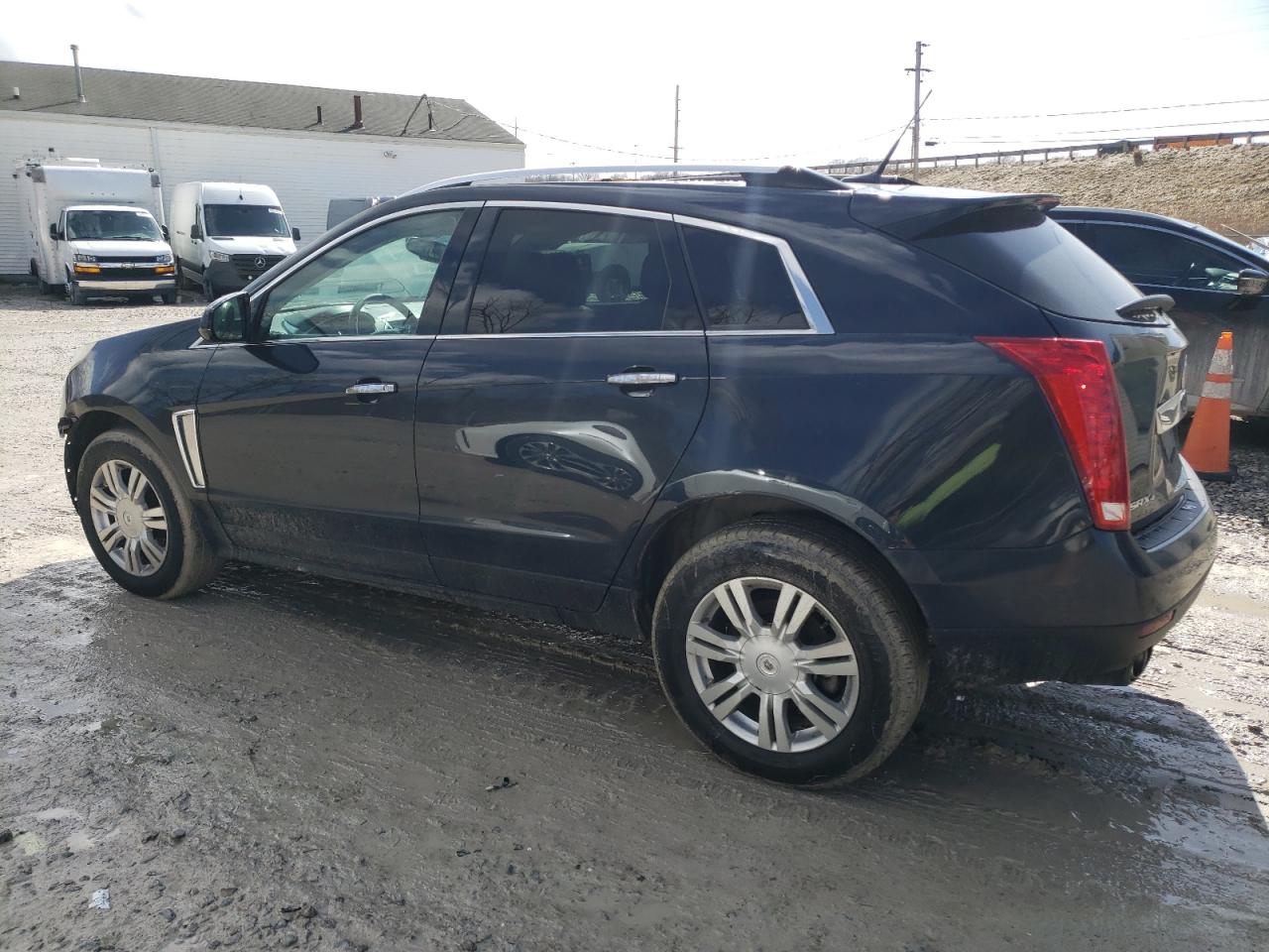 2014 Cadillac SRX VIN 3GYFNEE37ES577596 Copart auction photo, front end / side damage thumbnail 2