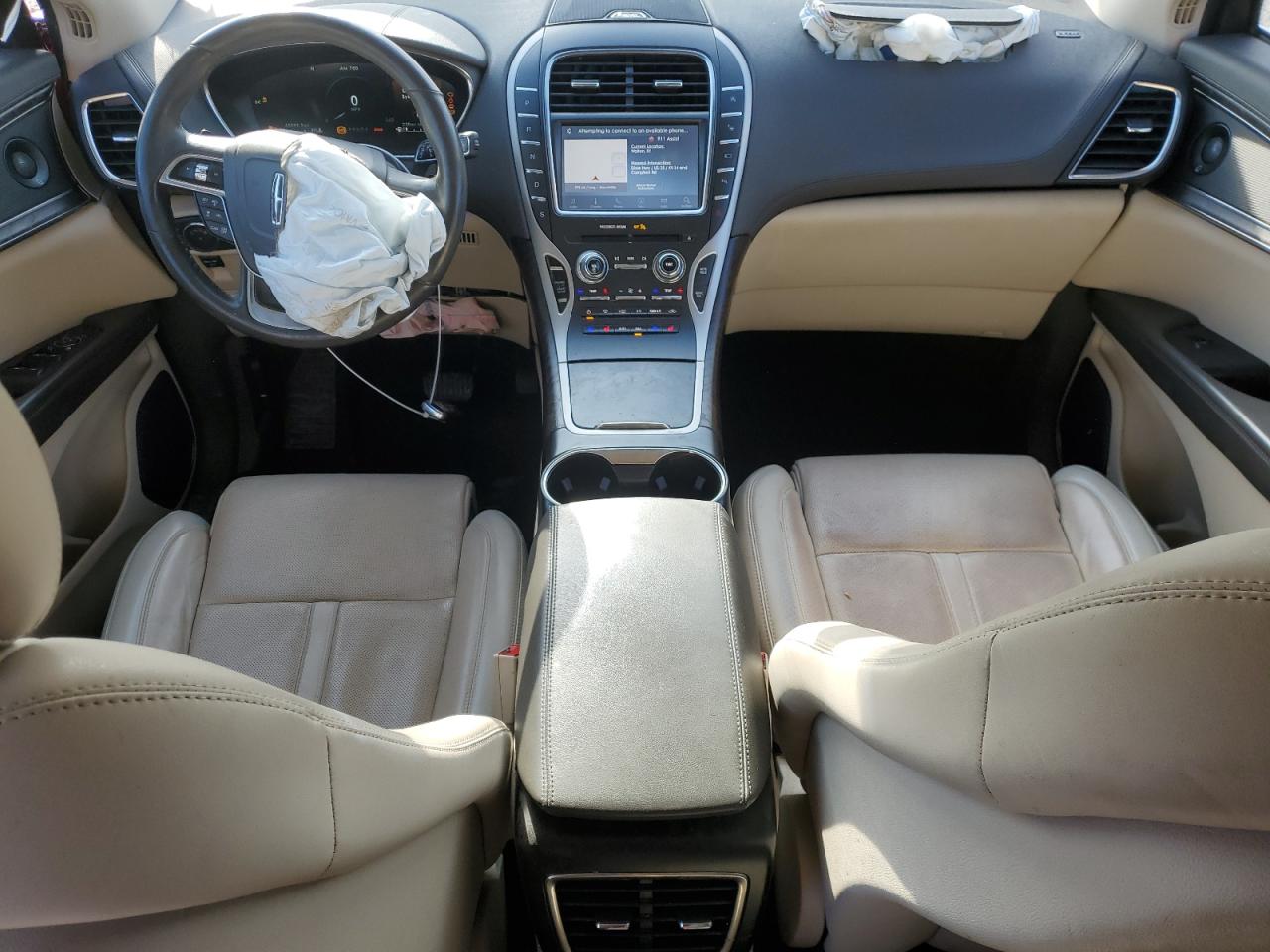 2020 Lincoln Nautilus VIN 2LMPJ6K96LBL09971 Copart auction photo, front end / undercarriage damage thumbnail 8