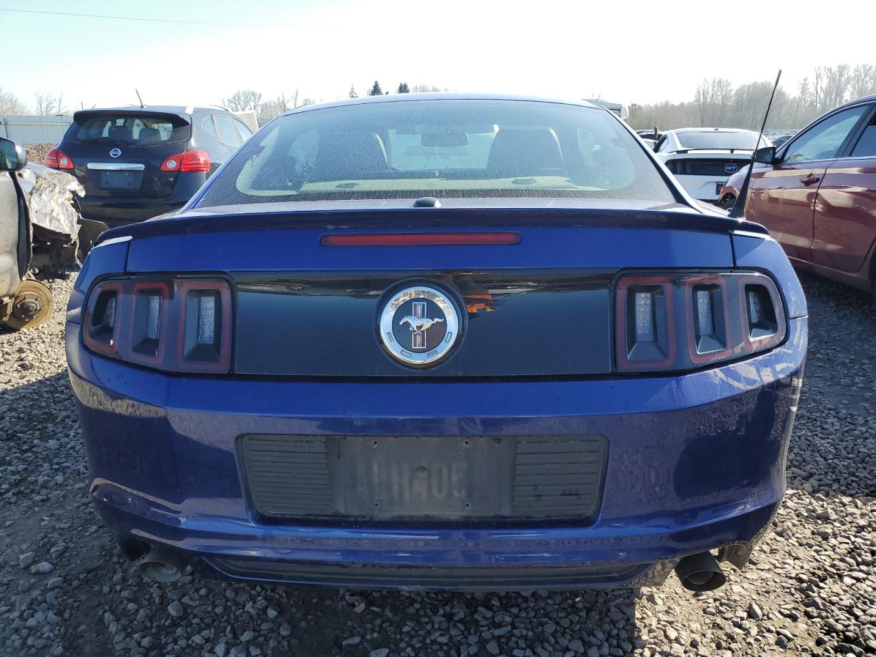 2013 Ford Mustang VIN 1ZVBP8AM9D5267518 Copart auction photo, side / front end damage thumbnail 6