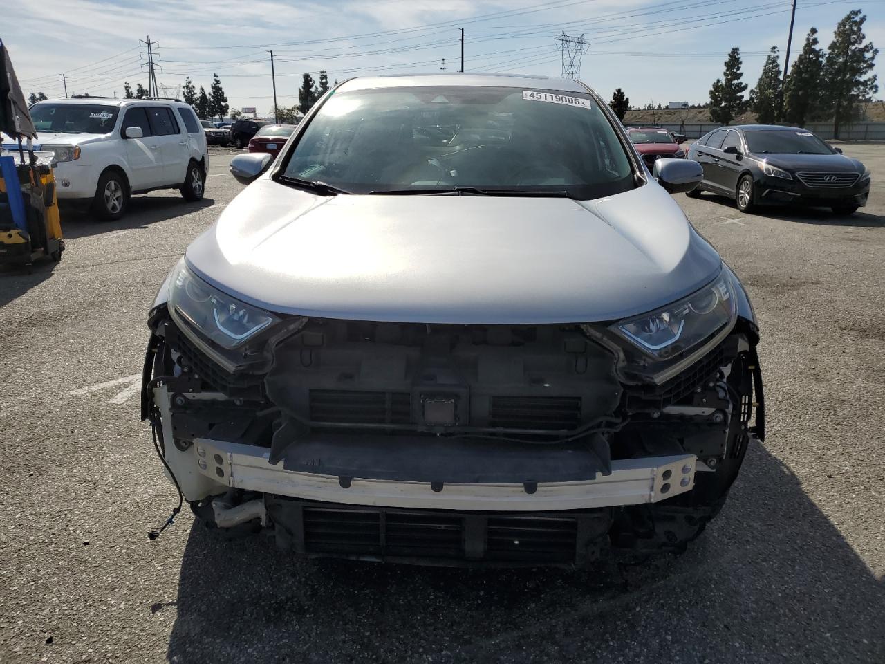 2019 Honda CR-V VIN 5J6RW1H59KA038880 Copart auction photo, front end / rear end damage thumbnail 5