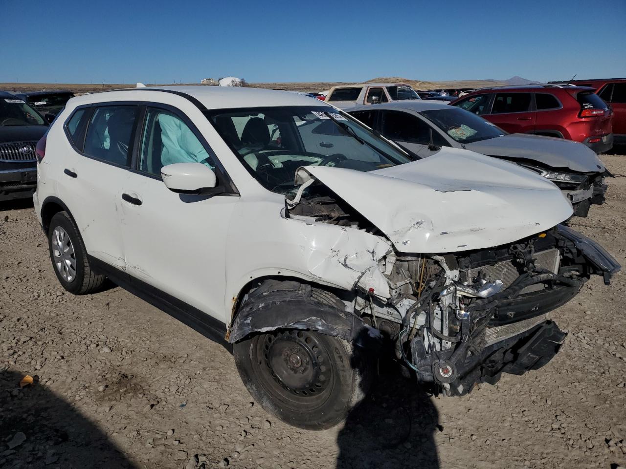 2017 Nissan Rogue VIN KNMAT2MT4HP544953 Copart auction photo, front end damage thumbnail 4