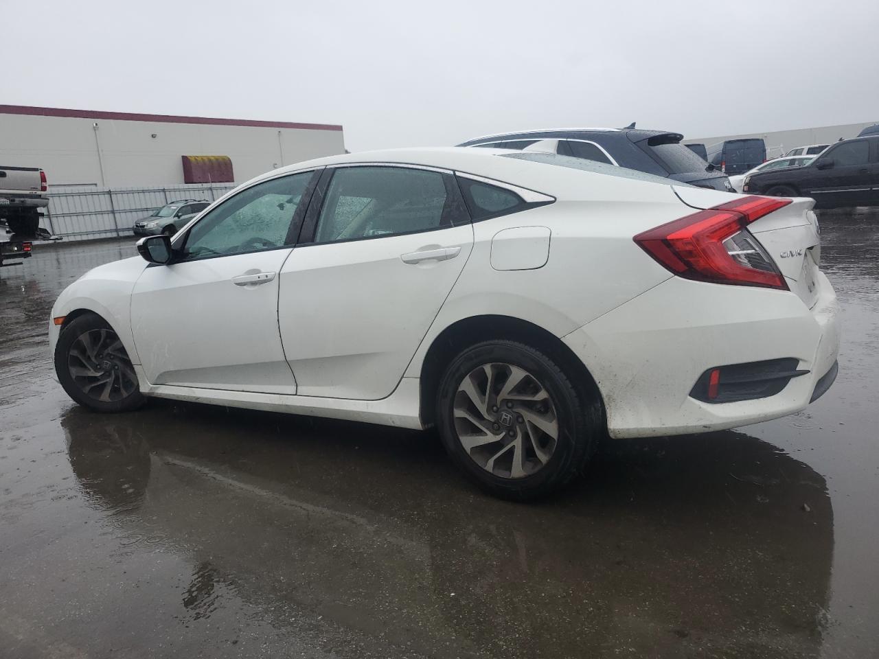 2018 Honda Civic VIN 2HGFC2F76JH527069 Copart auction photo, front end / side damage thumbnail 2
