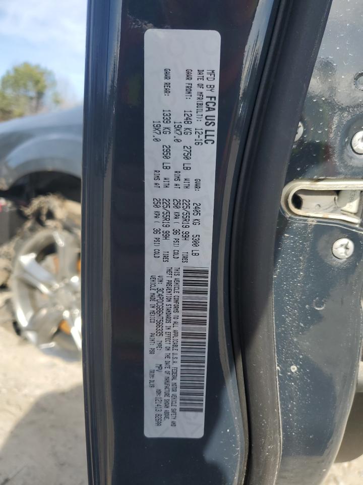 2017 Dodge Journey VIN 3C4PDCGB6HT566335 Copart auction photo, front end / minor dent/scratches damage thumbnail 14