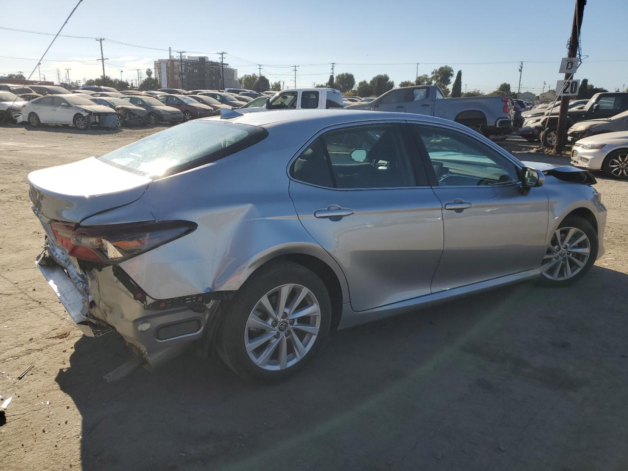 2023 Toyota Camry VIN 4T1C11AKXPU732408 Copart auction photo, front end / rear end damage thumbnail 3
