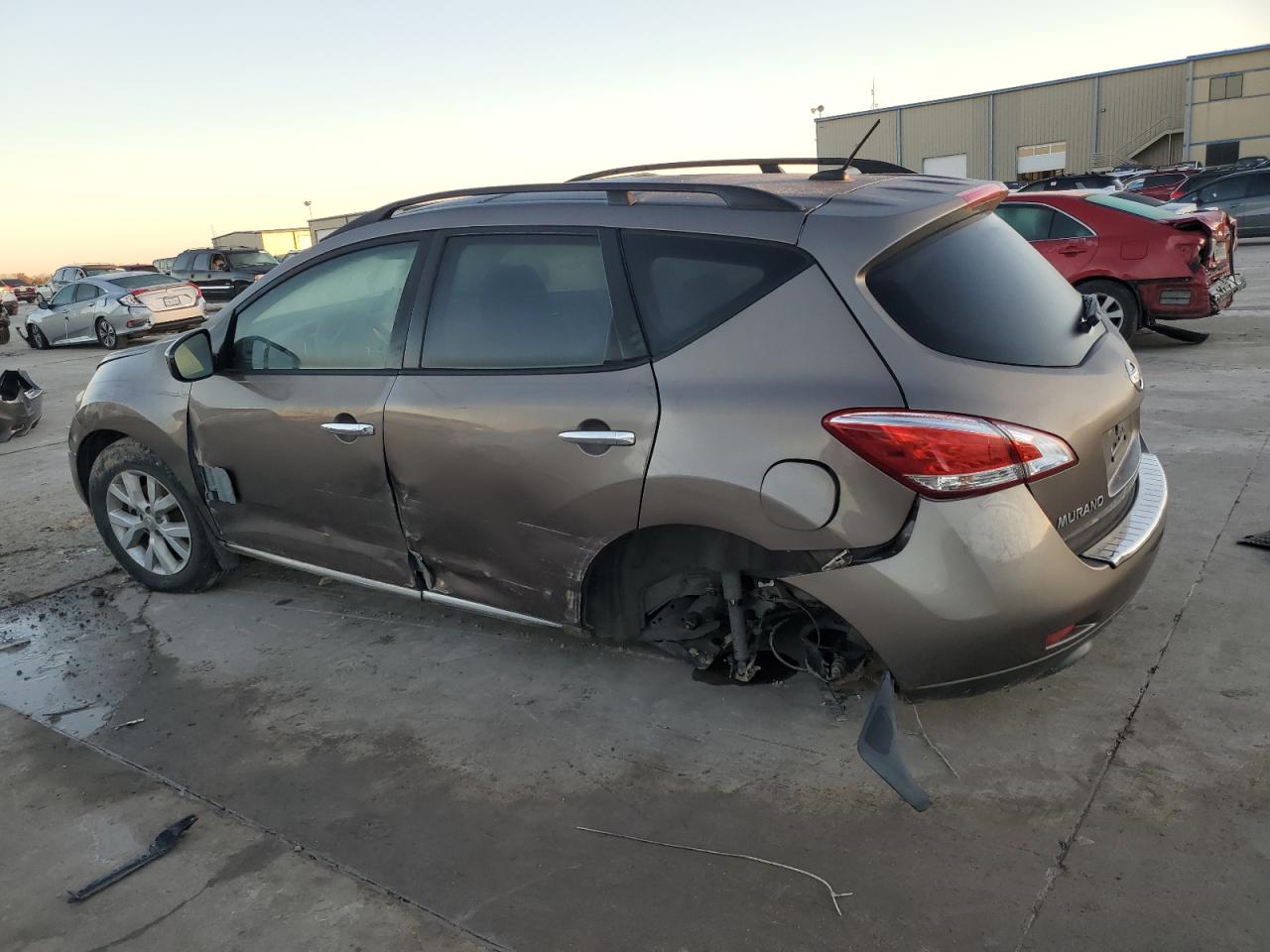 2011 Nissan Murano VIN JN8AZ1MU2BW061304 Copart auction photo, undercarriage / rear end damage thumbnail 2
