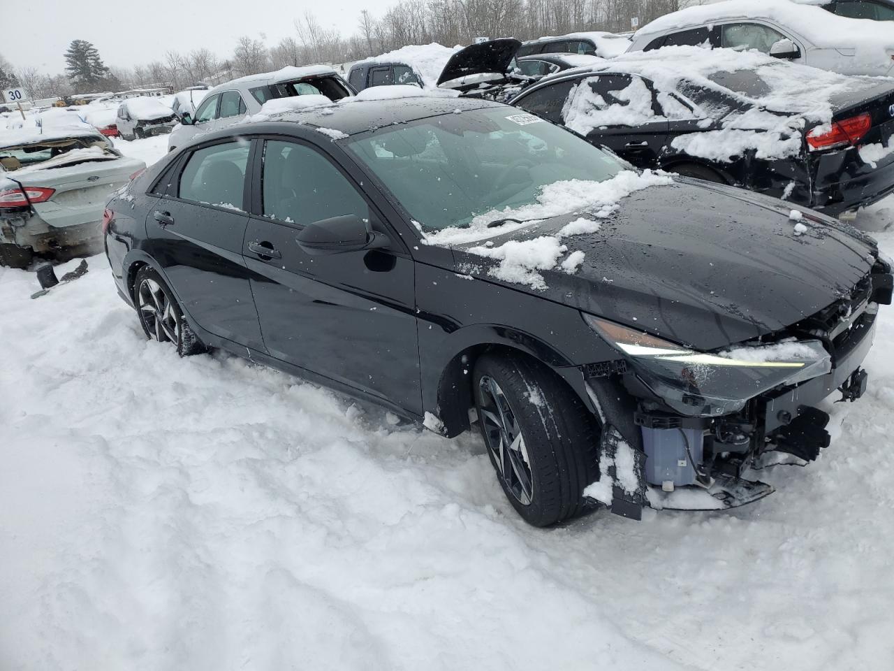 2023 Hyundai Elantra VIN KMHLS4AG4PU404833 Copart auction photo, front end / rear end damage thumbnail 4