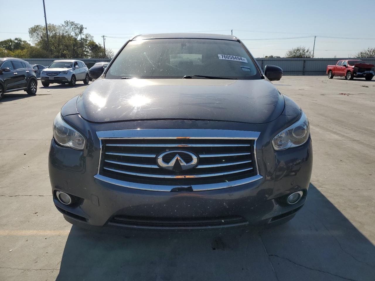 2013 Infiniti JX VIN 5N1AL0MN8DC317994 Copart auction photo, front end damage thumbnail 5
