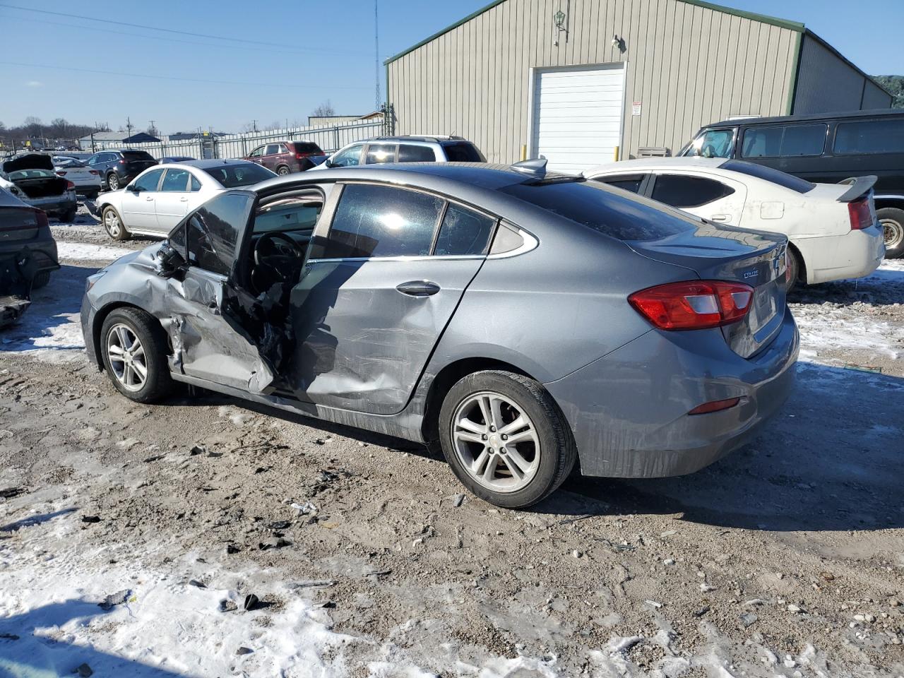 2018 Chevrolet Cruze VIN 1G1BE5SM8J7217370 Copart auction photo, side / front end damage thumbnail 2