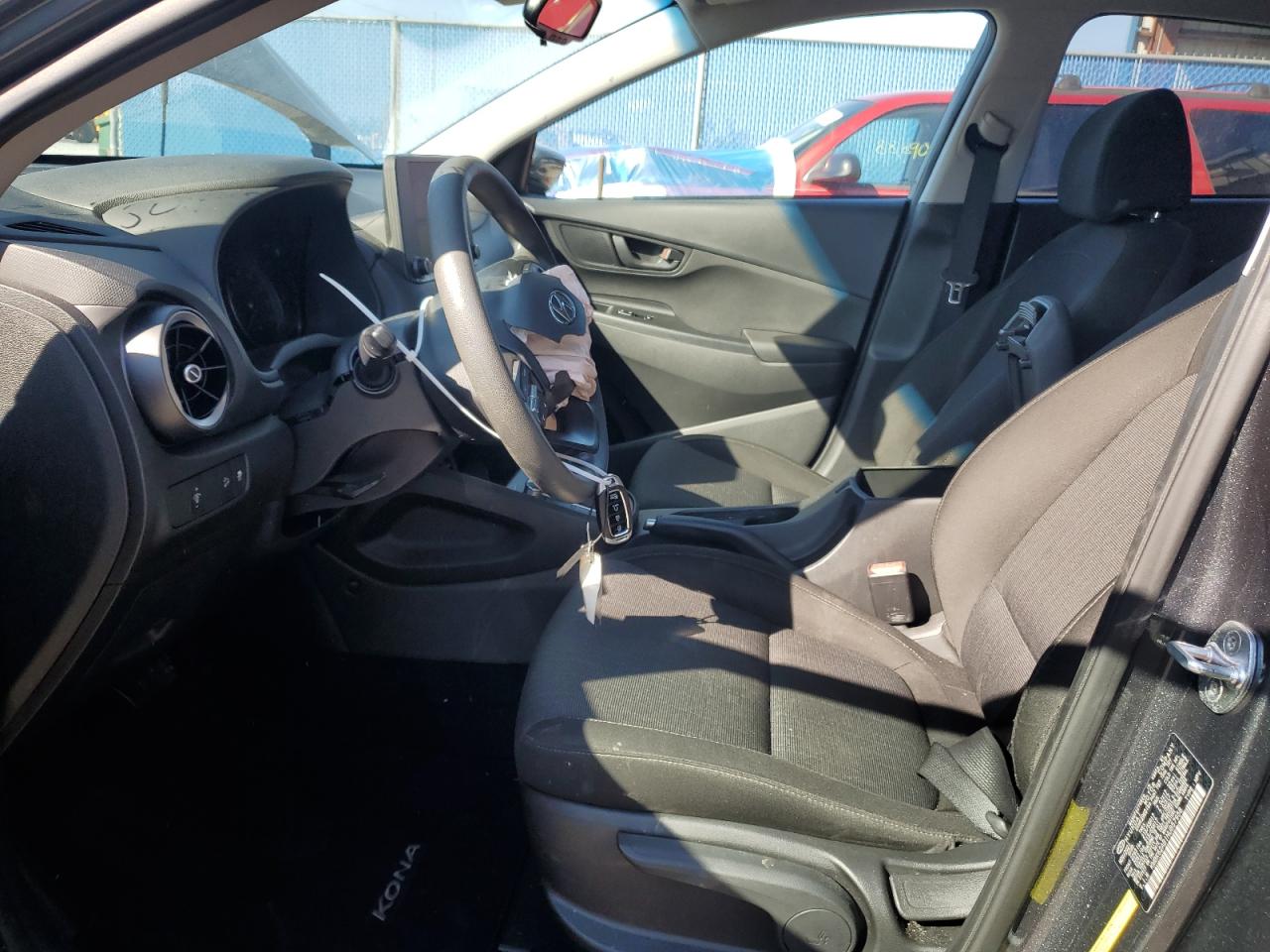 2022 Hyundai Kona VIN KM8K62AB1NU857958 Copart auction photo, side / front end damage thumbnail 7