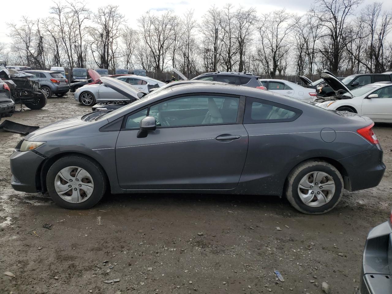 2013 Honda Civic VIN 2HGFG3B5XDH521472 Copart auction photo, front end / minor dent/scratches damage thumbnail 2