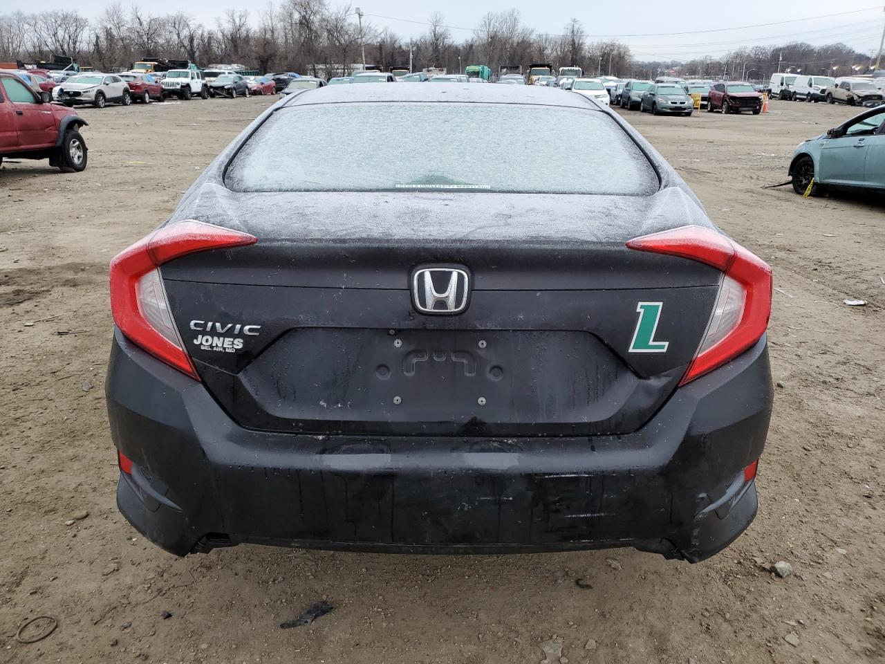 2016 Honda Civic VIN 19XFC2F52GE241592 Copart auction photo, front end / undercarriage damage thumbnail 6