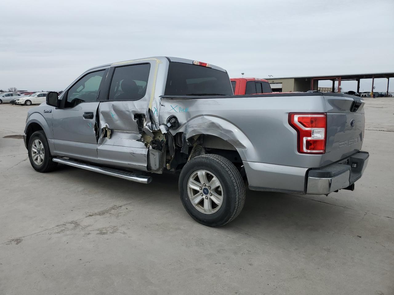 2020 Ford F-150 VIN 1FTEW1CB8LKF25792 Copart auction photo, side / hail damage thumbnail 2