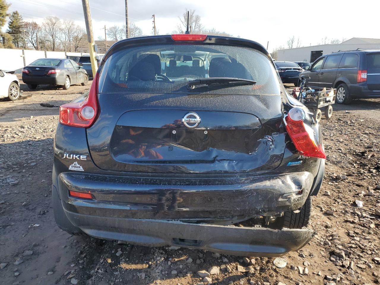 2014 Nissan Juke VIN JN8AF5MV1ET362645 Copart auction photo, rear end / front end damage thumbnail 6