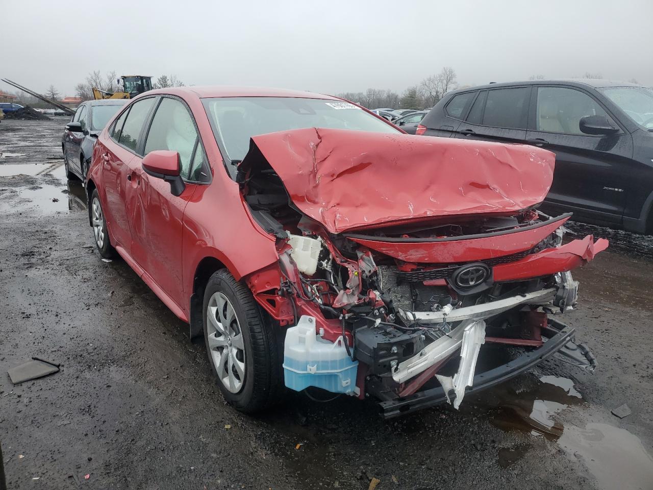 2021 Toyota Corolla VIN JTDEPMAE7MJ180533 Copart auction photo, front end / side damage thumbnail 4