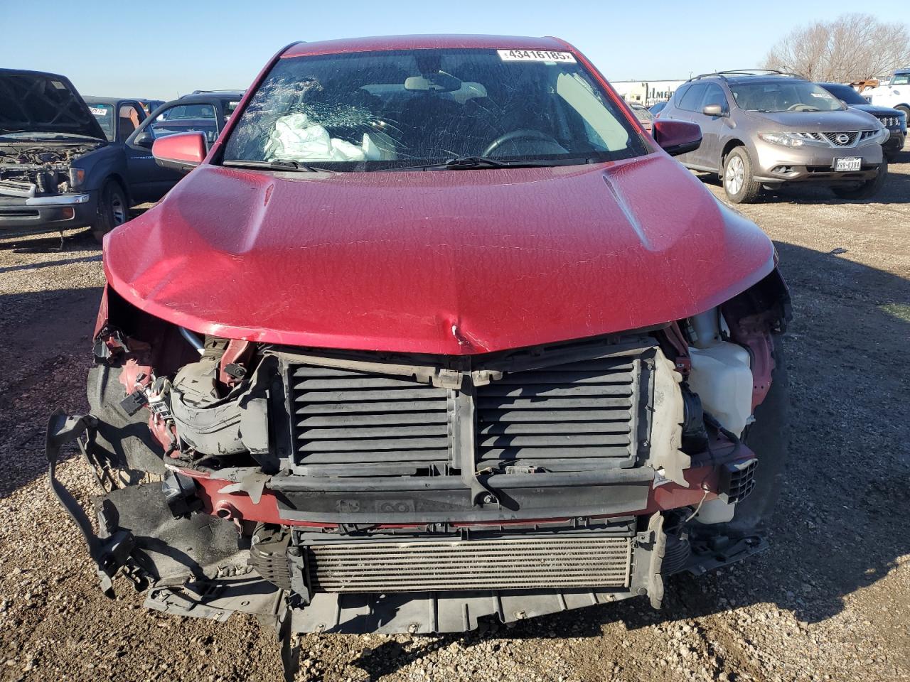2018 Chevrolet Equinox VIN 3GNAXJEV9JS595961 Copart auction photo, front end / side damage thumbnail 5