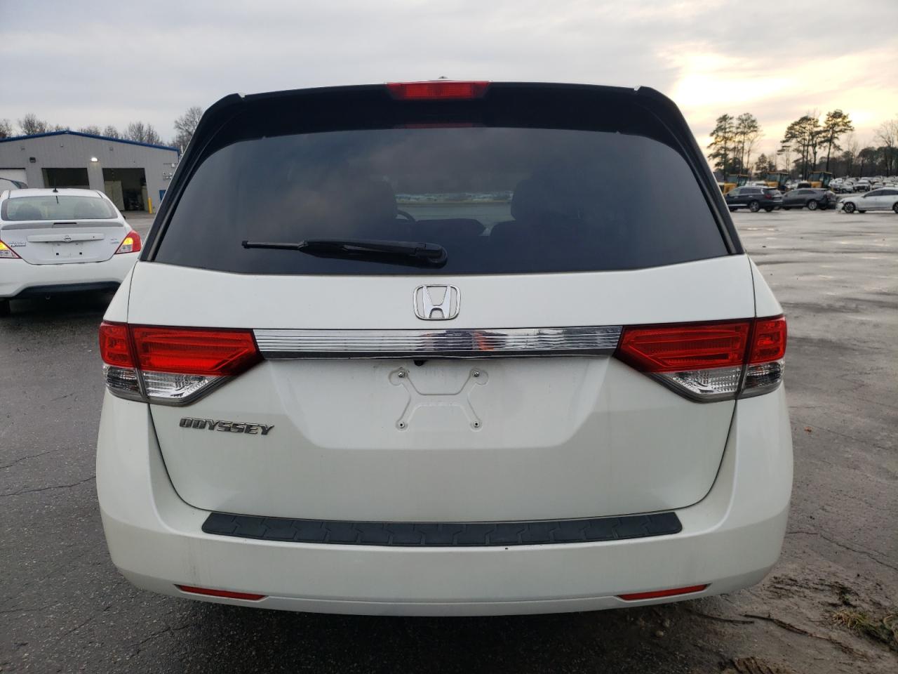 2015 Honda Odyssey VIN 5FNRL5H63FB036666 Copart auction photo, front end / side damage thumbnail 6