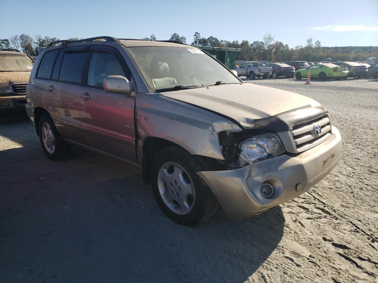 2005 Toyota Highlander VIN JTEEP21A750110972 Copart auction photo, front end / side damage thumbnail 4