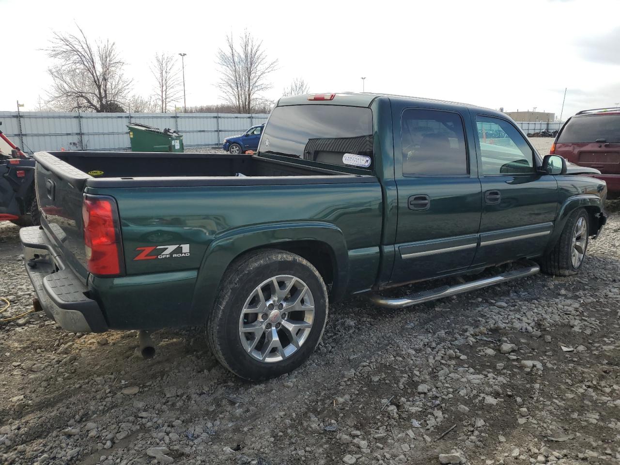 2007 Chevrolet Silverado VIN 2GCEK13Z071139205 Copart auction photo, front end / side damage thumbnail 3