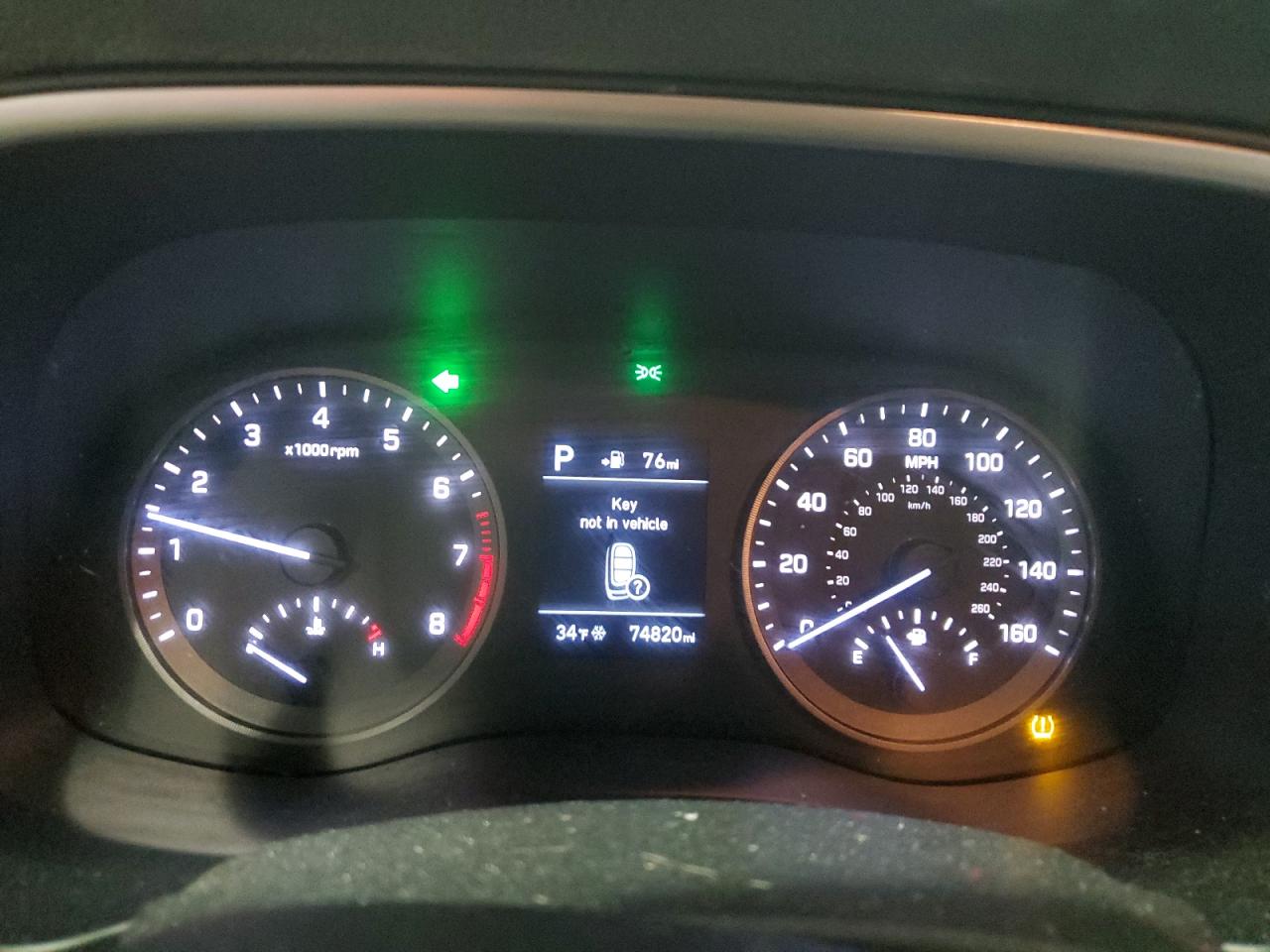 2019 Hyundai Tucson VIN KM8J33A43KU024038 Copart auction photo, side damage thumbnail 9