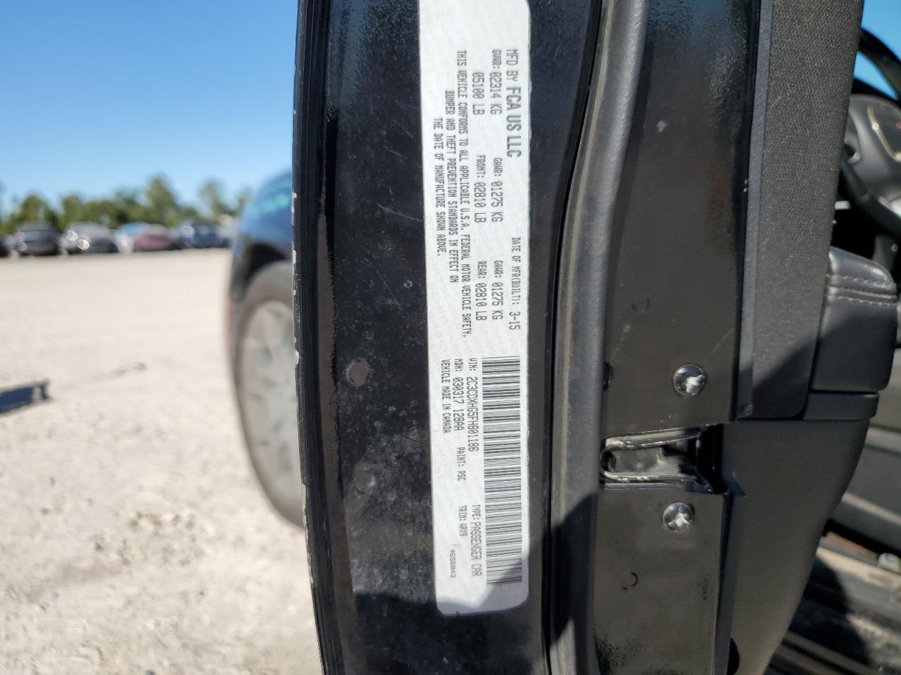 2017 Dodge Charger VIN 2C3CDXJG6HH505560 Copart auction photo, all over / missing/altered vin damage thumbnail 12