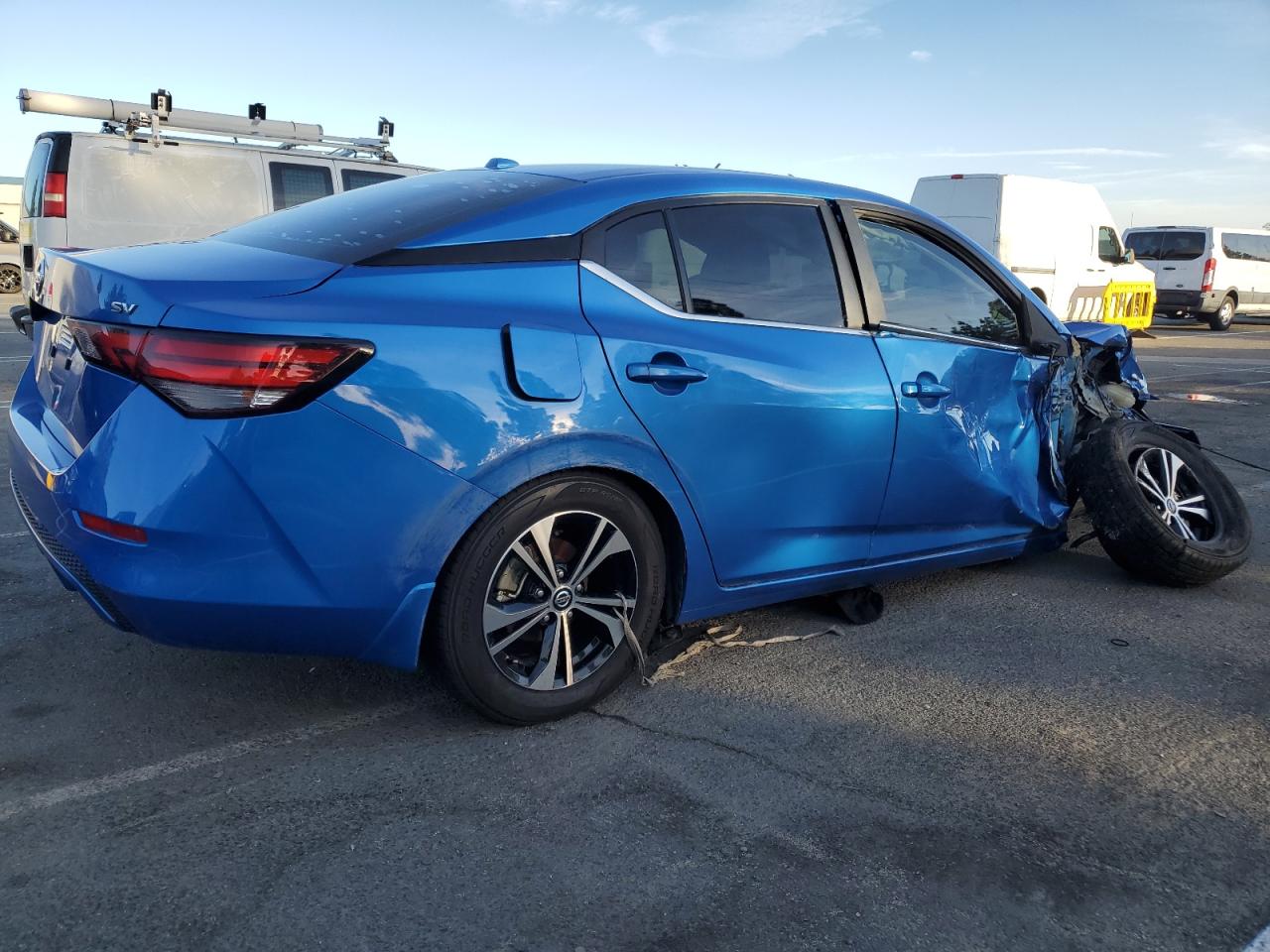 2020 Nissan Sentra VIN 3N1AB8CV3LY282085 Copart auction photo, front end / undercarriage damage thumbnail 3