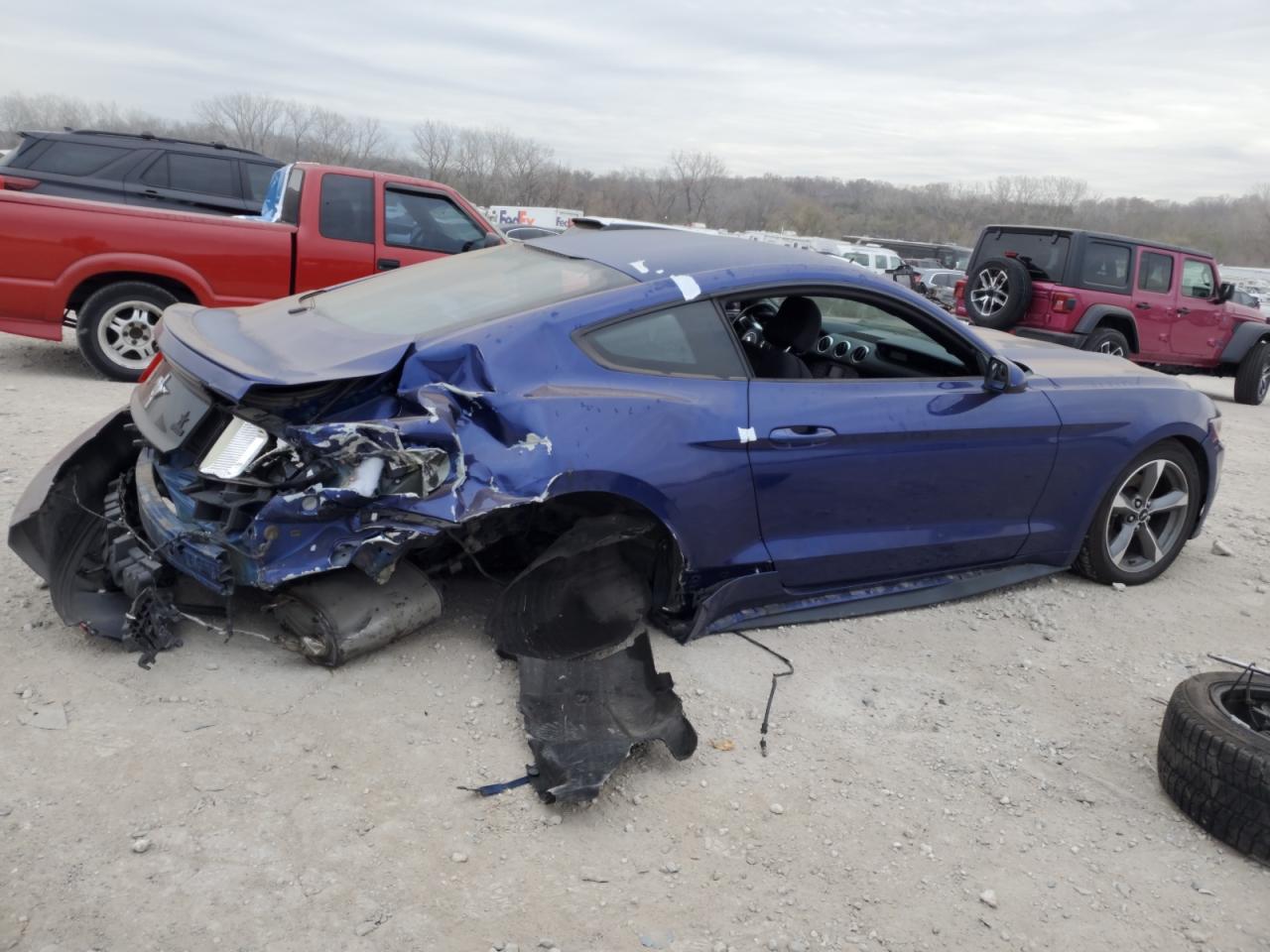 2016 Ford Mustang VIN 1FA6P8AMXG5230279 Copart auction photo, rear end / mechanical damage thumbnail 3