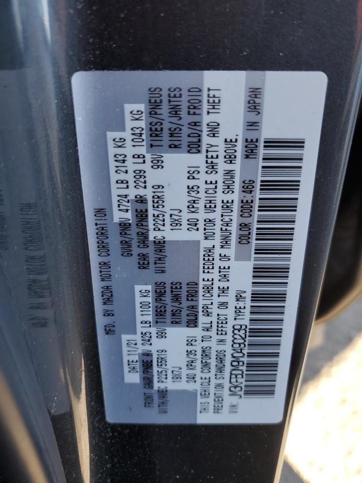 2021 Mazda CX-5 VIN JM3KFBDM9M0490239 Copart auction photo, front end damage thumbnail 13