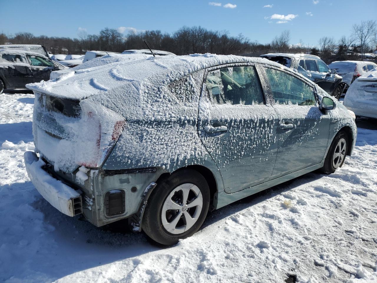 2012 Toyota Prius VIN JTDKN3DU3C5462410 Copart auction photo, rear end damage thumbnail 3