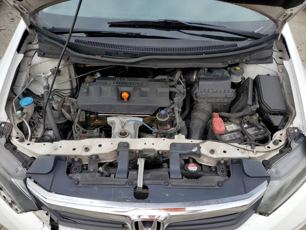 2012 Honda Civic VIN 19XFB2F88CE019260 Copart auction photo, front end / minor dent/scratches damage thumbnail 11