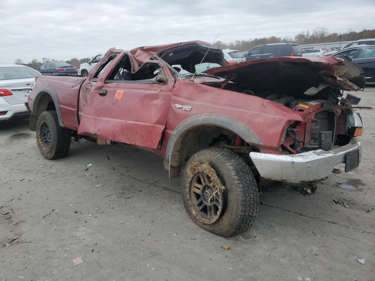 1999 Ford Ranger VIN 1FTZR15V9XTA20960 Copart auction photo, all over damage thumbnail 4