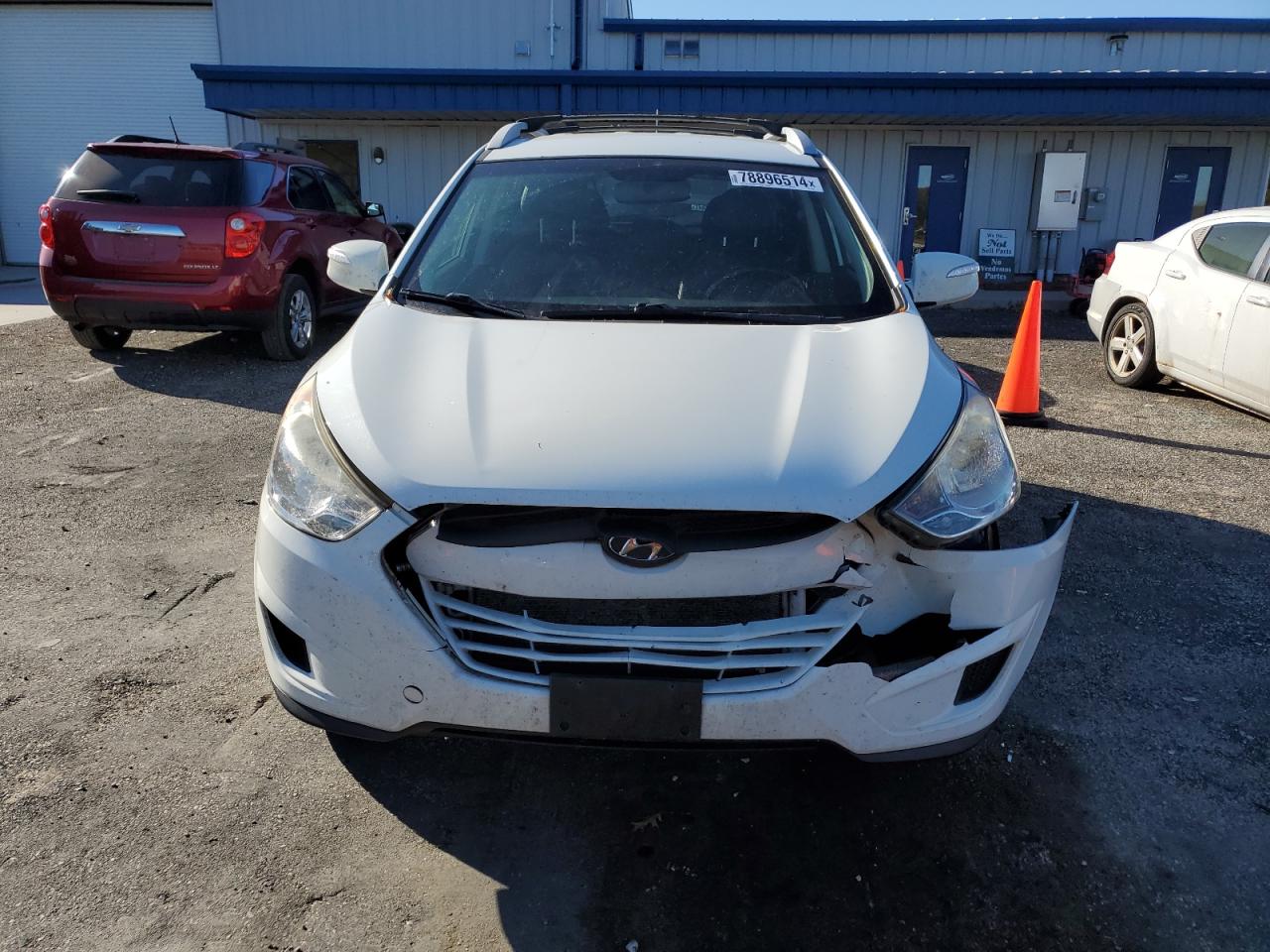 2012 Hyundai Tucson VIN KM8JUCAC2CU544348 Copart auction photo, front end damage thumbnail 5