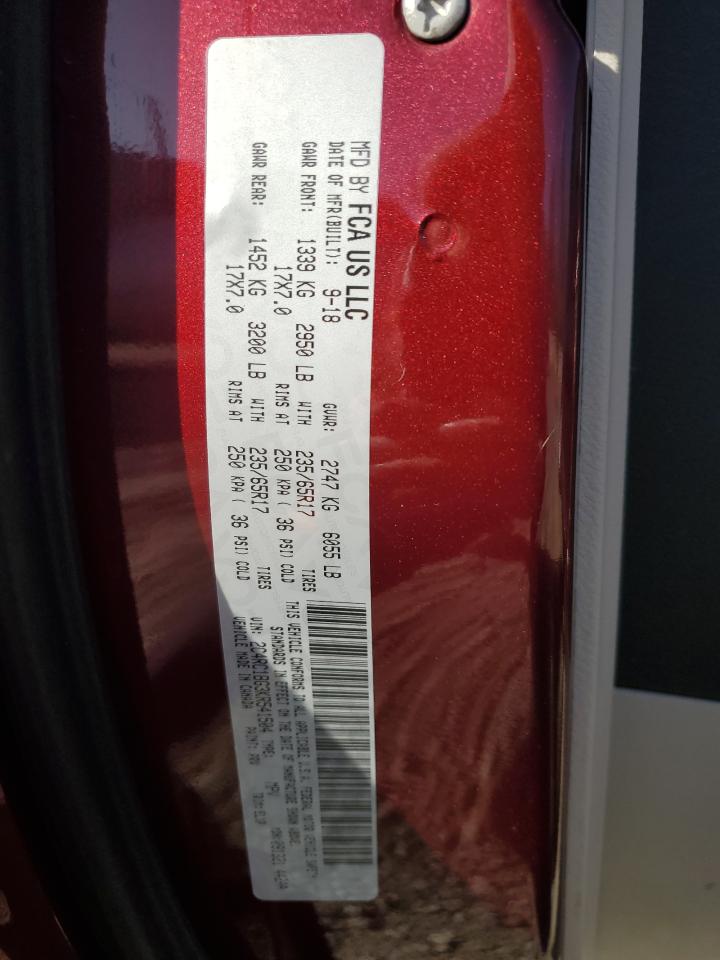 2019 Chrysler Pacifica VIN 2C4RC1BG3KR541504 Copart auction photo, front end / rear end damage thumbnail 14