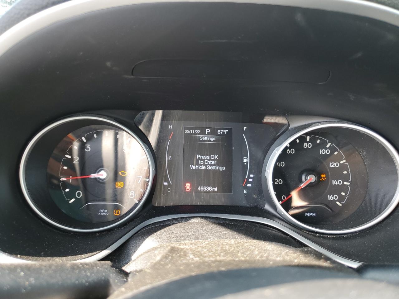 2019 Jeep Compass VIN 3C4NJDBB6KT792606 Copart auction photo, rear end damage thumbnail 9