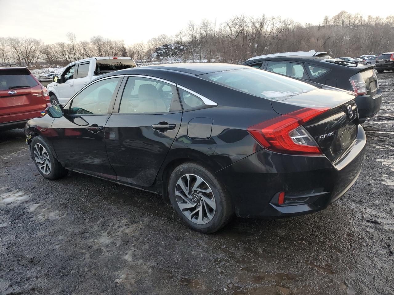 2016 Honda Civic VIN 19XFC2F74GE249095 Copart auction photo, front end / stripped damage thumbnail 2