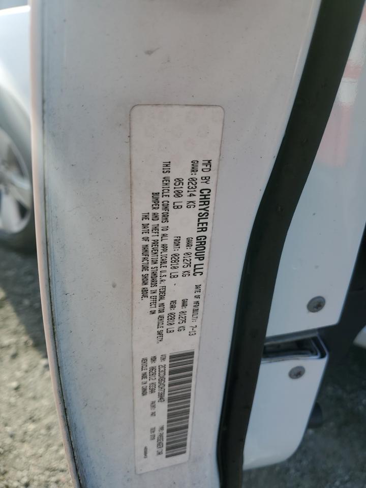 2013 Dodge Charger VIN 2C3CDXBGXDH738043 Copart auction photo, rear end damage thumbnail 12