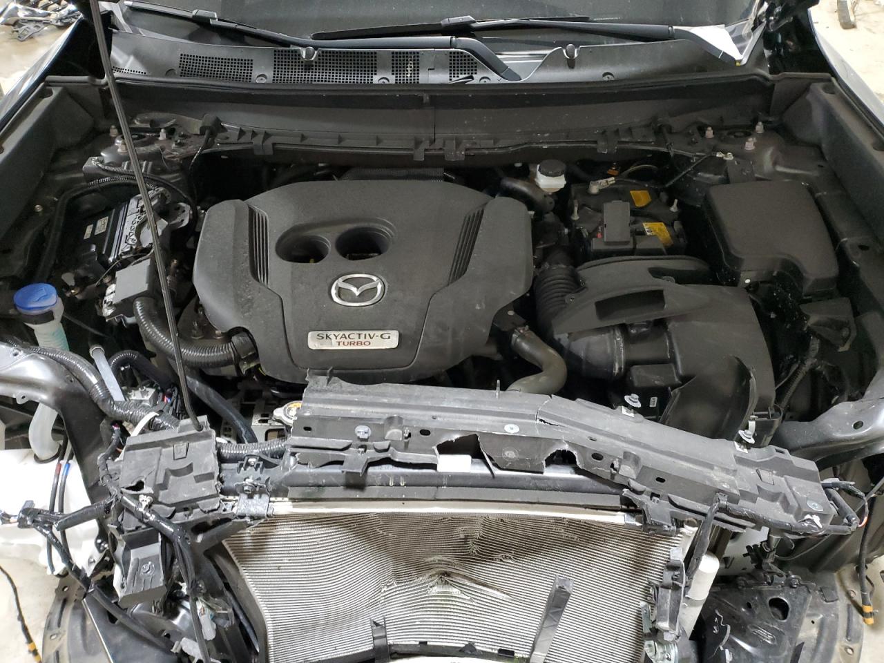 2023 Mazda CX-9 VIN JM3TCBAY3P0651211 Copart auction photo, front end / side damage thumbnail 12