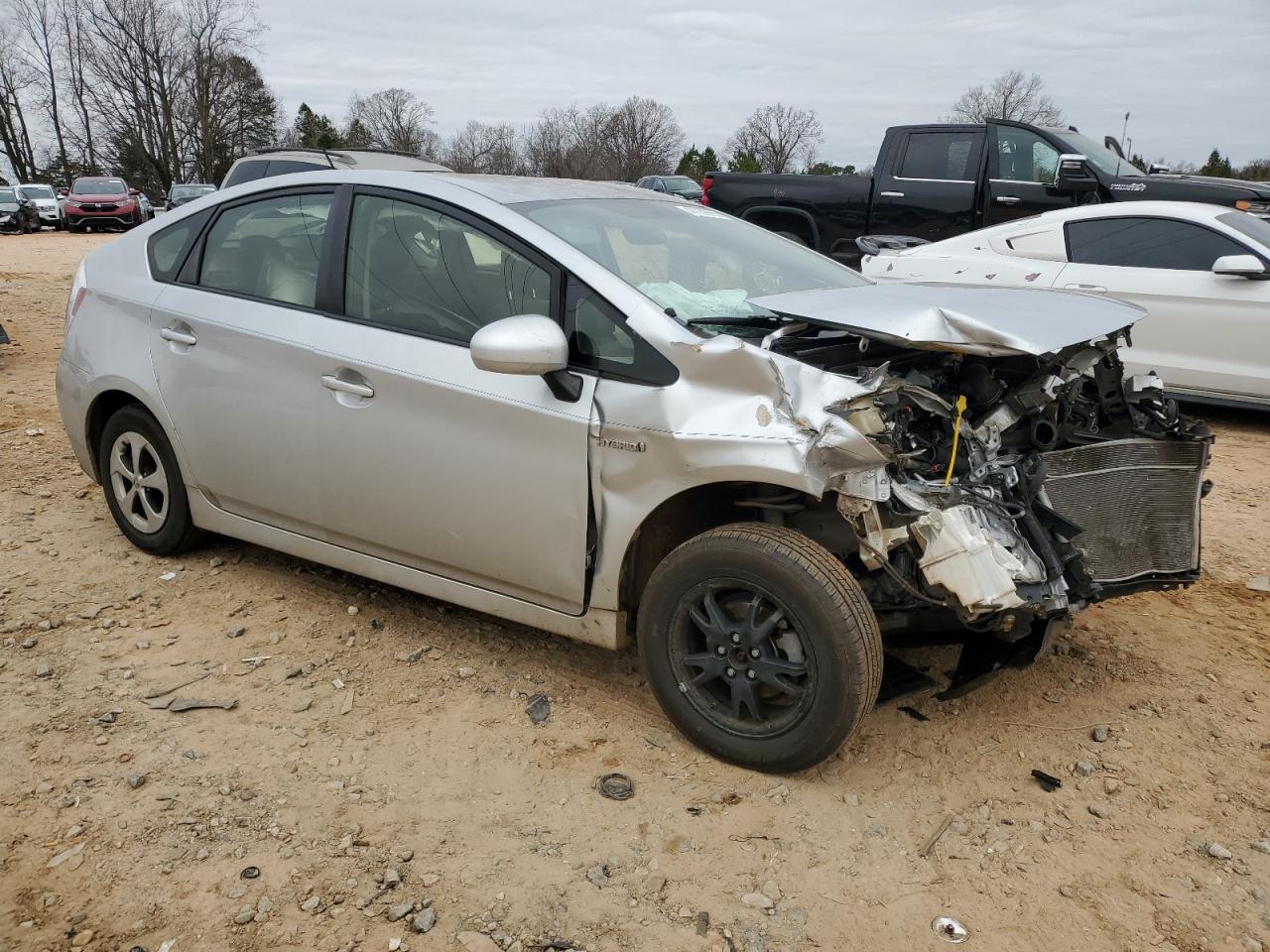 2014 Toyota Prius VIN JTDKN3DU8E0367812 Copart auction photo, front end / rear end damage thumbnail 4